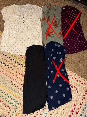 Bundle of women’s short sleeve Sonoma tunic style tops